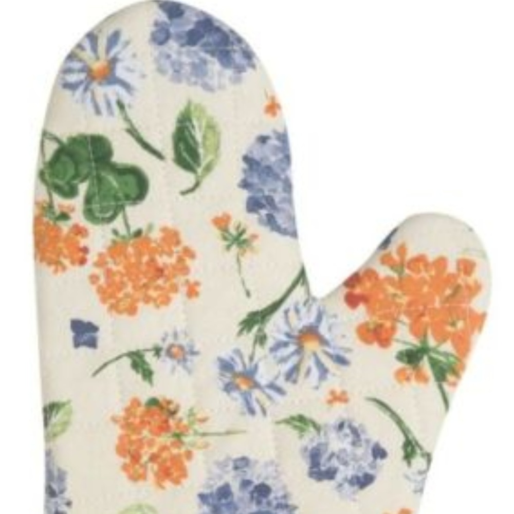 NOW DESIGNS Pair of Oven Mitts ENGLISH GARDEN NWT